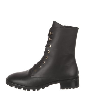 Stuart Weitzman Leather Combat Boots