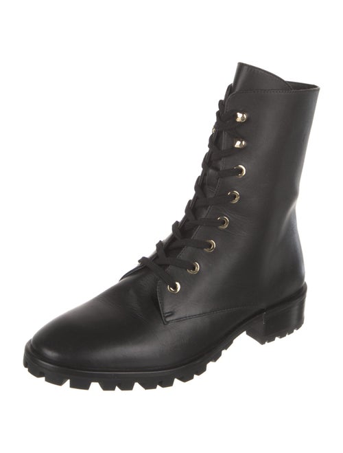 Stuart Weitzman Leather Combat Boots