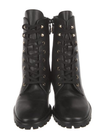 Stuart Weitzman Leather Combat Boots