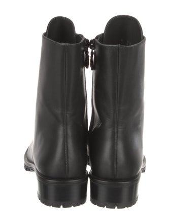 Stuart Weitzman Leather Combat Boots