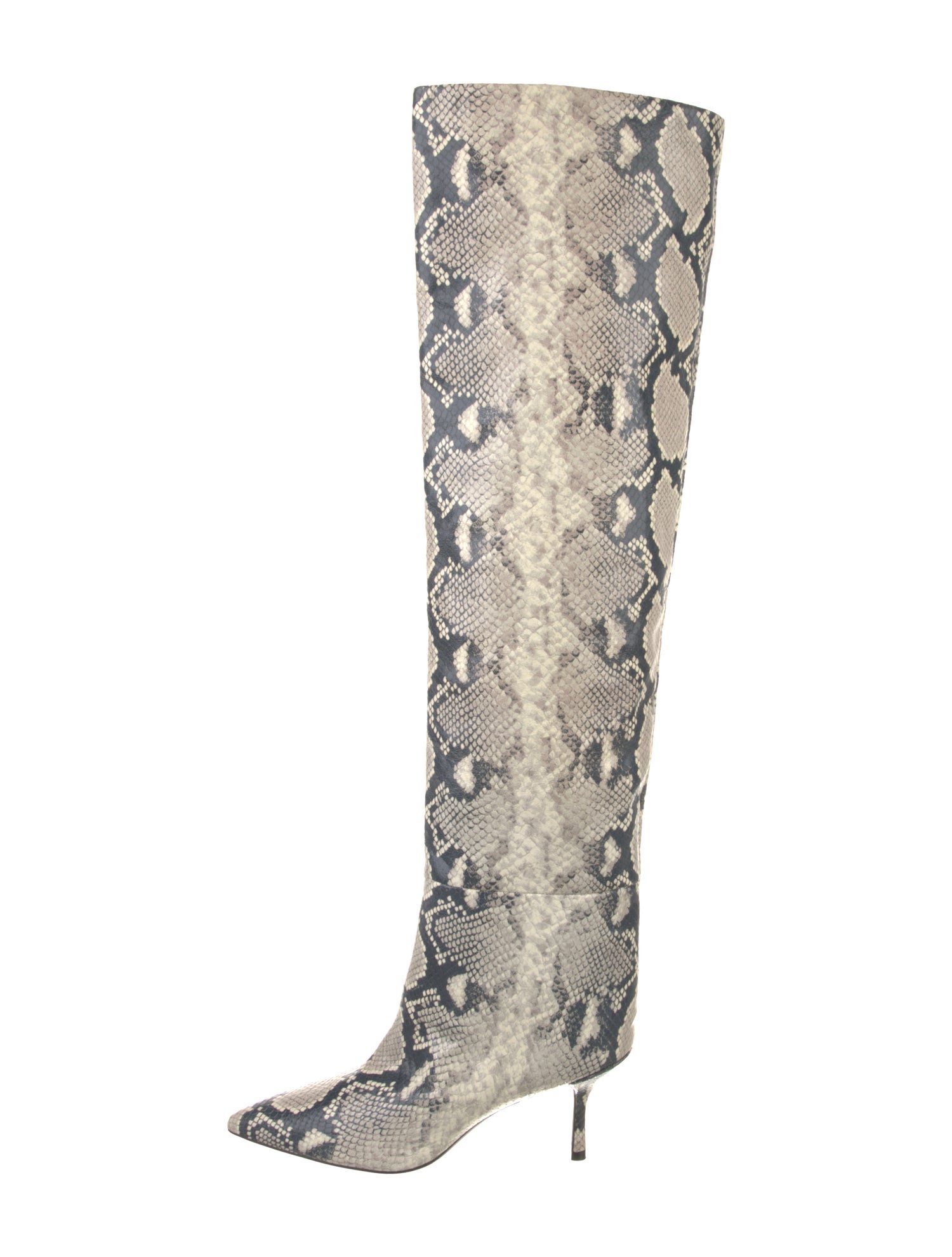 Stuart Weitzman Leather Animal Print Boots