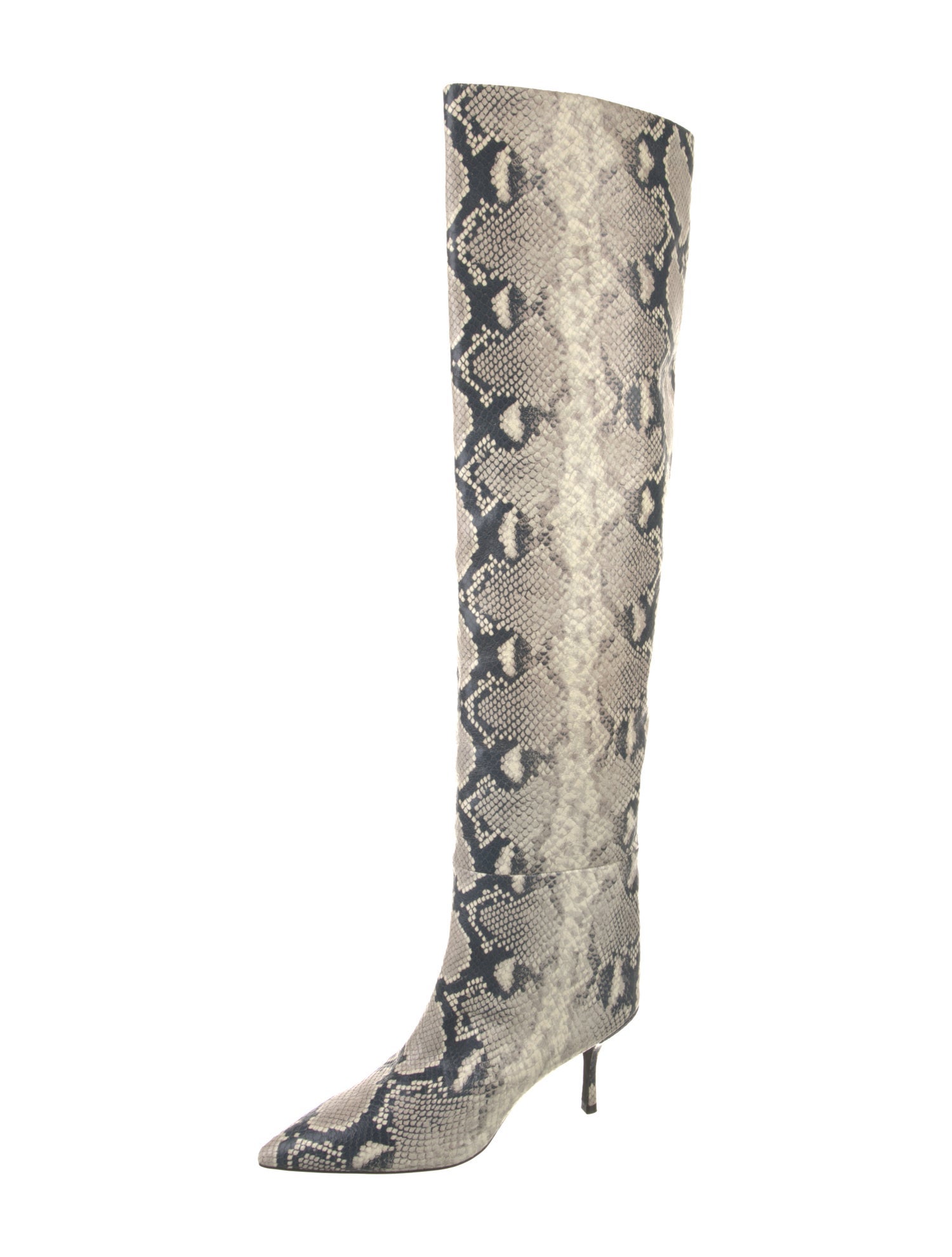 Stuart Weitzman Leather Animal Print Boots
