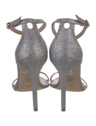 Stuart Weitzman Glitter Glitter Accents Sandals