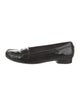 Stuart Weitzman Patent Leather Crystal Embellishments Loafers