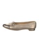 Stuart Weitzman Leather Animal Print Ballet Flats
