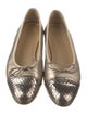 Stuart Weitzman Leather Animal Print Ballet Flats