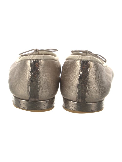 Stuart Weitzman Leather Animal Print Ballet Flats