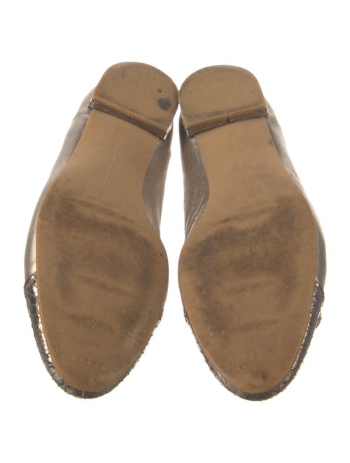 Stuart Weitzman Leather Animal Print Ballet Flats