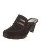 Stuart Weitzman Suede Mules