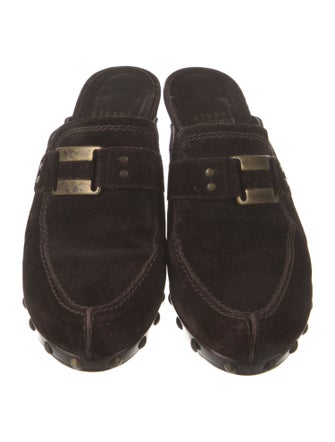 Stuart Weitzman Suede Mules