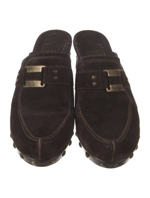 Stuart Weitzman Suede Mules