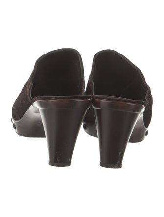 Stuart Weitzman Suede Mules