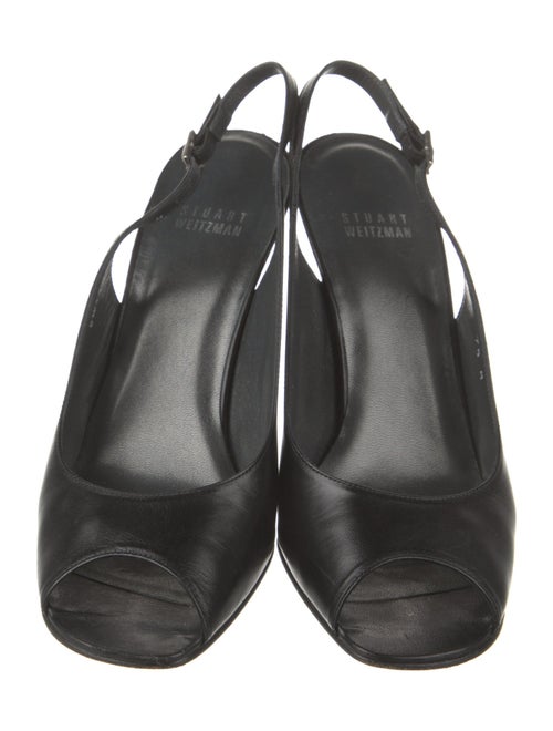 Stuart Weitzman Leather Slingback Pumps