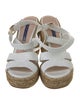 Stuart Weitzman Leather Braided Accents Espadrilles