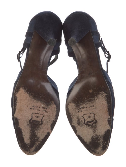 Stuart Weitzman Suede T-Strap Pumps