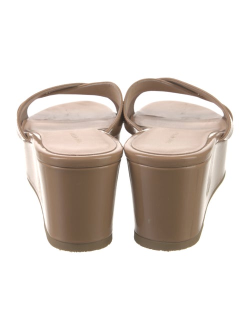 Stuart Weitzman Patent Leather Slides