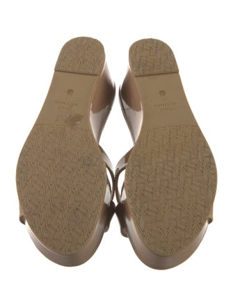 Stuart Weitzman Patent Leather Slides