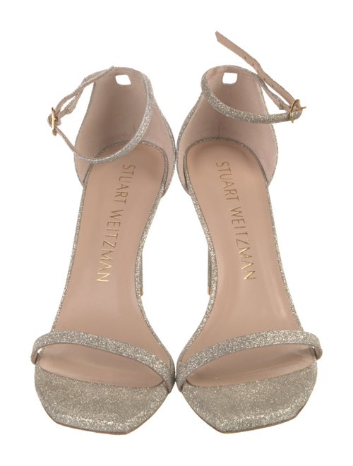 Stuart Weitzman Glitter Glitter Accents Sandals