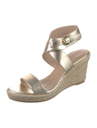 Stuart Weitzman Leather Espadrilles