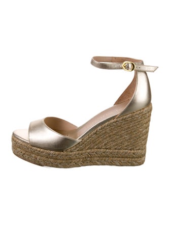 Stuart Weitzman Leather Espadrilles