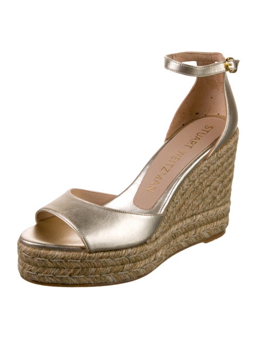 Stuart Weitzman Leather Espadrilles