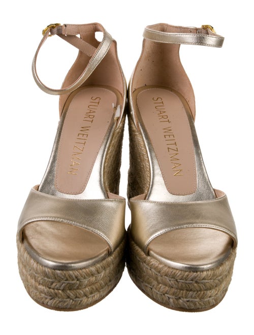 Stuart Weitzman Leather Espadrilles