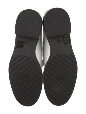 Stuart Weitzman Embossed Leather Loafers