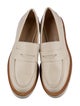 Stuart Weitzman Leather Tassel Accents Loafers
