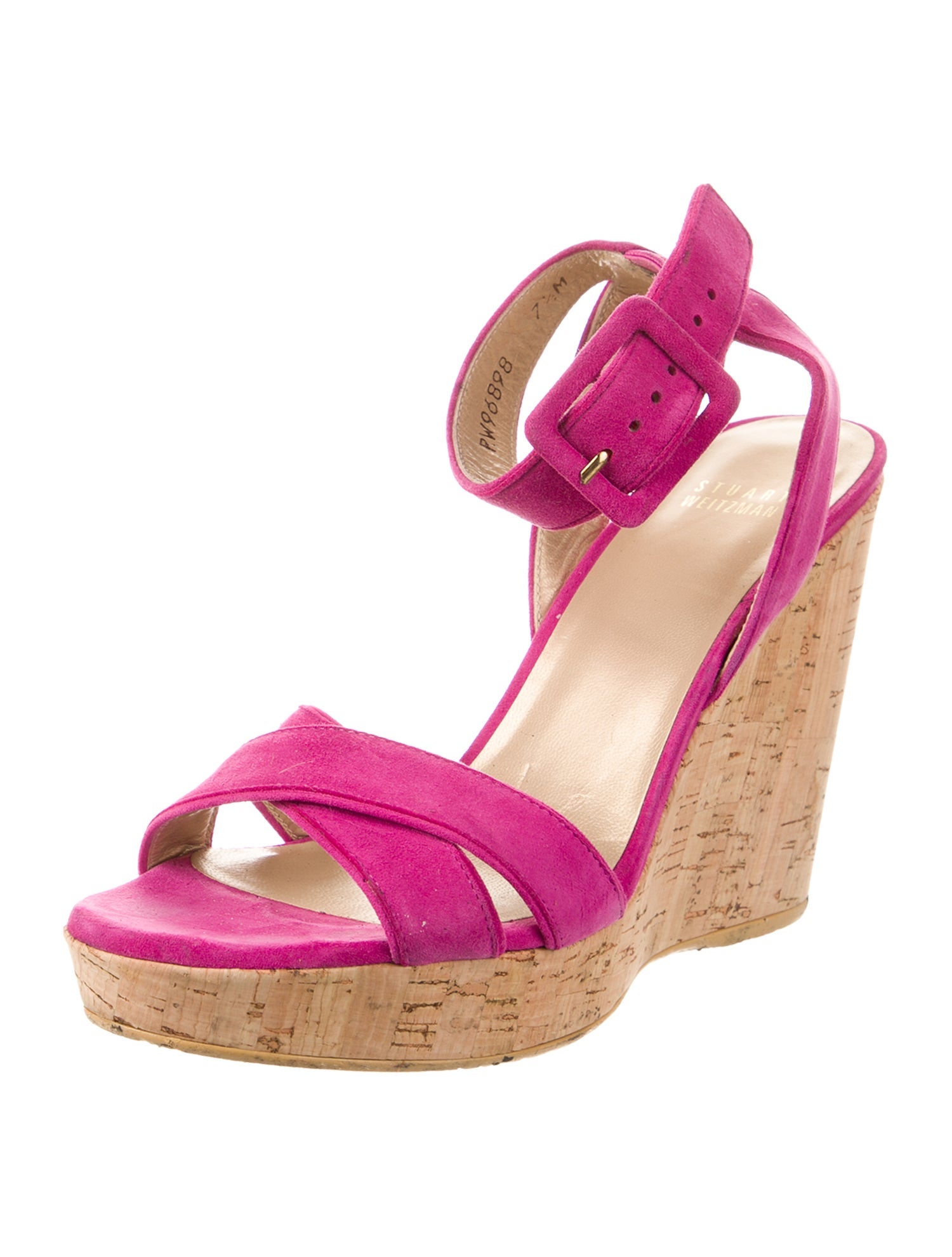 Stuart Weitzman Suede Slingback Sandals