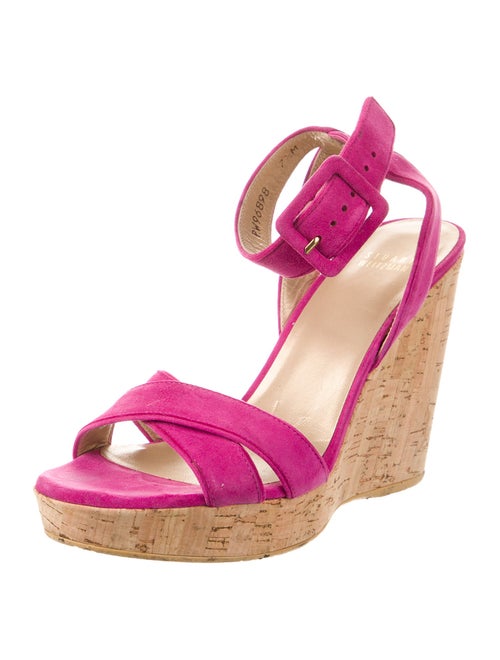 Stuart Weitzman Suede Slingback Sandals