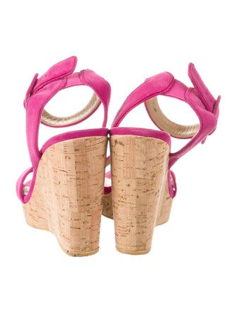 Stuart Weitzman Suede Slingback Sandals