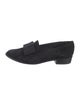 Stuart Weitzman Suede Bow Accents Loafers