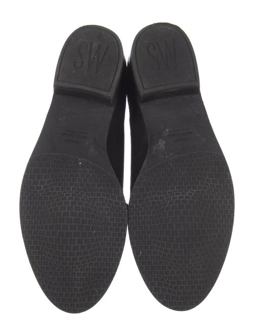 Stuart Weitzman Suede Bow Accents Loafers