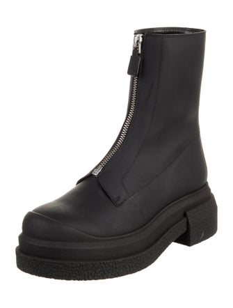 Stuart Weitzman Leather Combat Boots