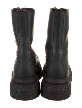 Stuart Weitzman Leather Combat Boots