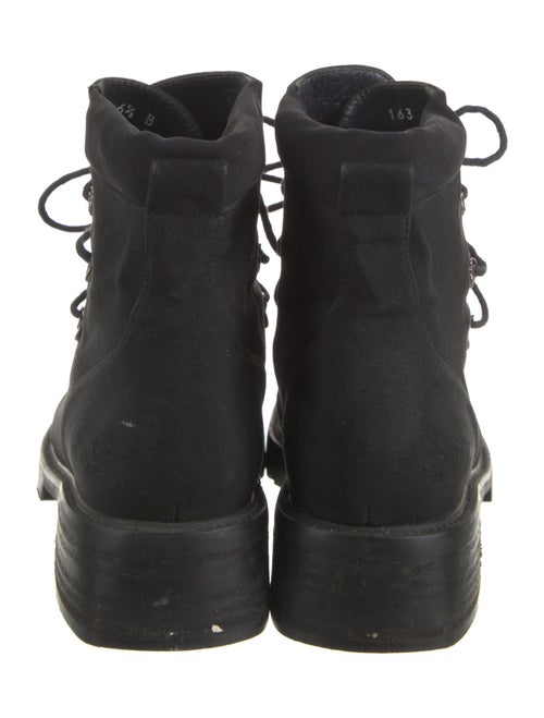 Stuart Weitzman Canvas Combat Boots
