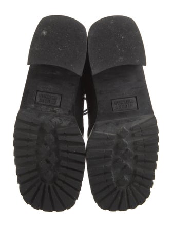 Stuart Weitzman Canvas Combat Boots