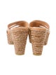 Stuart Weitzman Leather Braided Accents Espadrilles