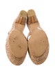 Stuart Weitzman Leather Braided Accents Espadrilles