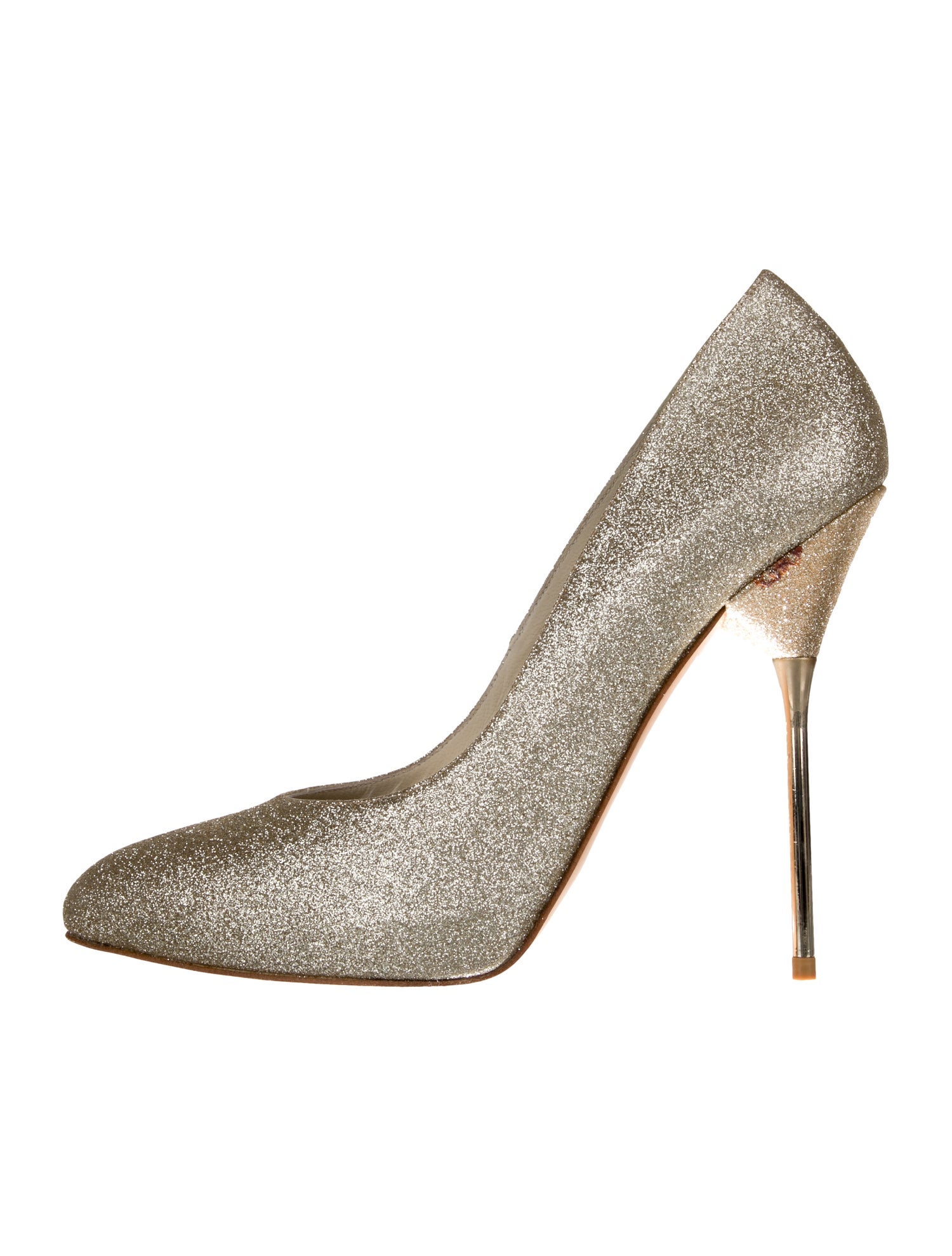 Stuart Weitzman Glitter Glitter Accents Pumps