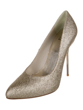Stuart Weitzman Glitter Glitter Accents Pumps