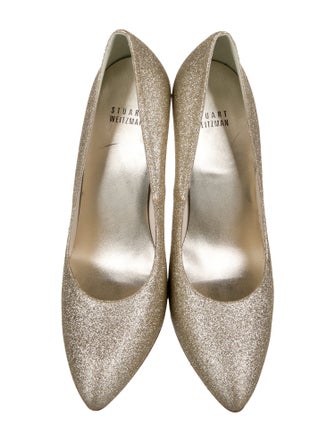 Stuart Weitzman Glitter Glitter Accents Pumps