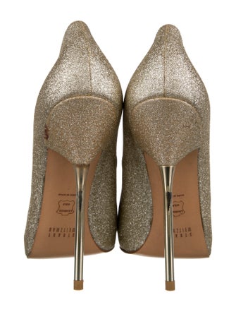 Stuart Weitzman Glitter Glitter Accents Pumps