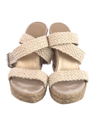 Stuart Weitzman Jute Animal Print Espadrilles