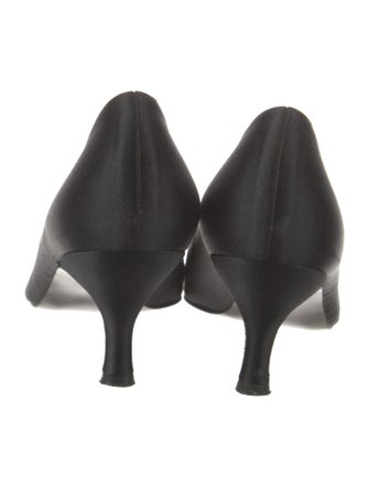 Stuart Weitzman Satin Crystal Embellishments Pumps