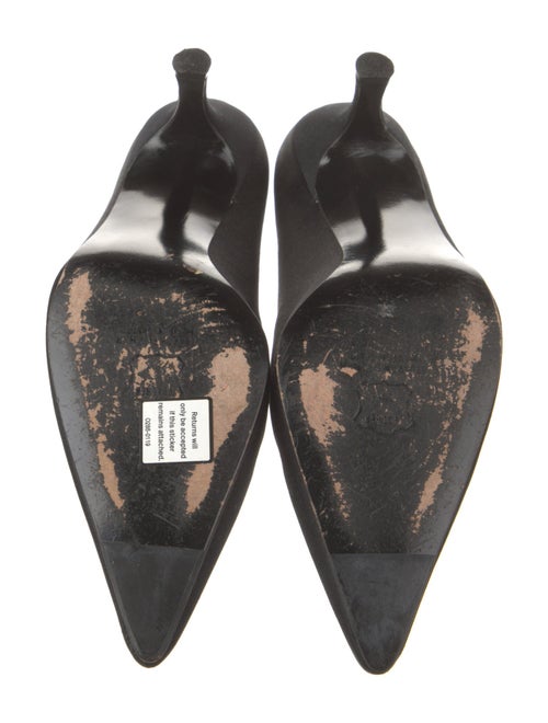 Stuart Weitzman Satin Crystal Embellishments Pumps