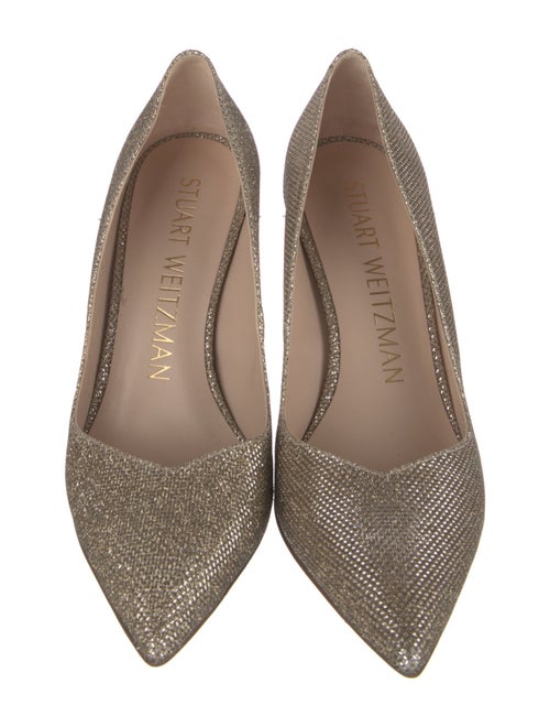 Stuart Weitzman Glitter Glitter Accents Pumps