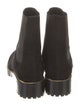 Stuart Weitzman Suede Chain-Link Accents Chelsea Boots