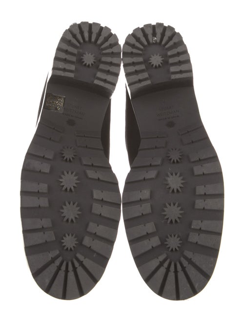 Stuart Weitzman Suede Chain-Link Accents Chelsea Boots