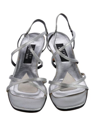 Stuart Weitzman Satin Slingback Sandals